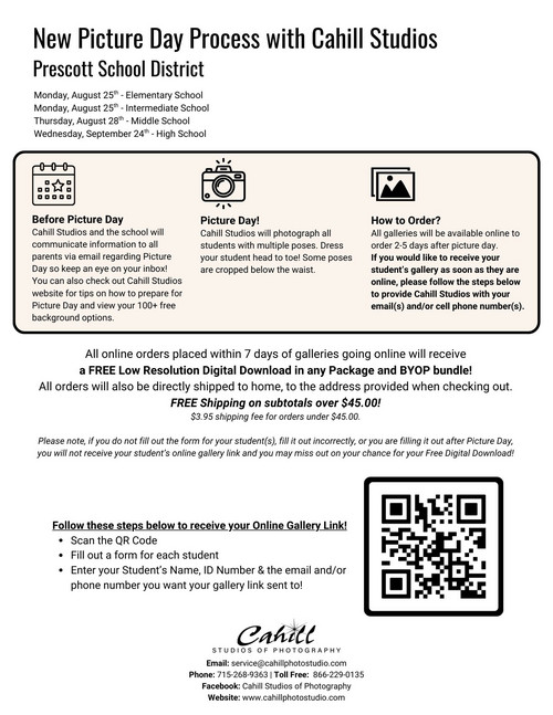 Sign up to receive your gallery from Cahill Studios.